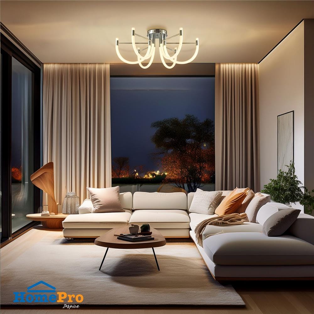 ไฟถาด LED CARINI 4218/43W 43 วัตต์ DAYLIGHT/COOL WHITE/WARM WHITE สีขาว/เงิน 6 หัว