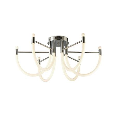 ไฟถาด LED CARINI 4218/43W 43 วัตต์ DAYLIGHT/COOL WHITE/WARM WHITE สีขาว/เงิน 6 หัว_0