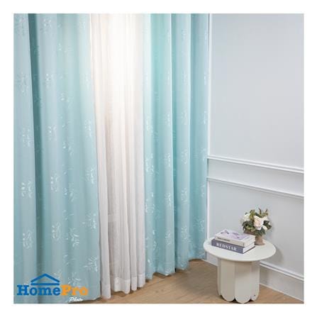ผ้าม่าน EYELET HOME LIVING STYLE ERNET UV 140X220 ซม. สีฟ้า_4