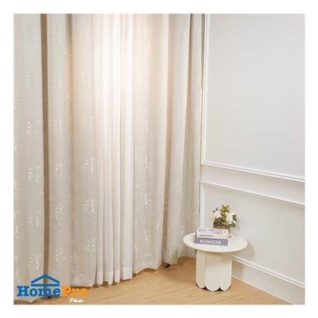 ผ้าม่าน EYELET HOME LIVING STYLE ERNET UV 140X220 ซม. สีครีม_4