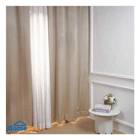 ผ้าม่าน EYELET HOME LIVING STYLE TIME UV 140X220 ซม. สีครีม_4