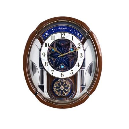นาฬิกาแขวน RHYTHM 4MH450WU06 17.6 นิ้ว สีน้ำตาล_0
