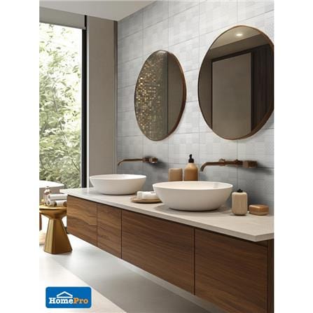 กระเบื้องผนัง 25x40 ซม. TARA คอร์เดียร์ ไลท์เกรย์ A 1 ตร.ม._5