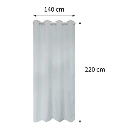 ผ้าม่าน EYELET HOME LIVING STYLE TIME UV 140X220 ซม. สีเทา_5