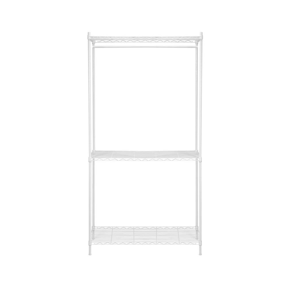 โครงตู้ราวแขวน 2 ชั้นวาง PLIM PEARL 90X45X180 ซม.