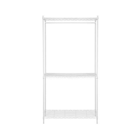 โครงตู้ราวแขวน 2 ชั้นวาง PLIM PEARL 90X45X180 ซม._2