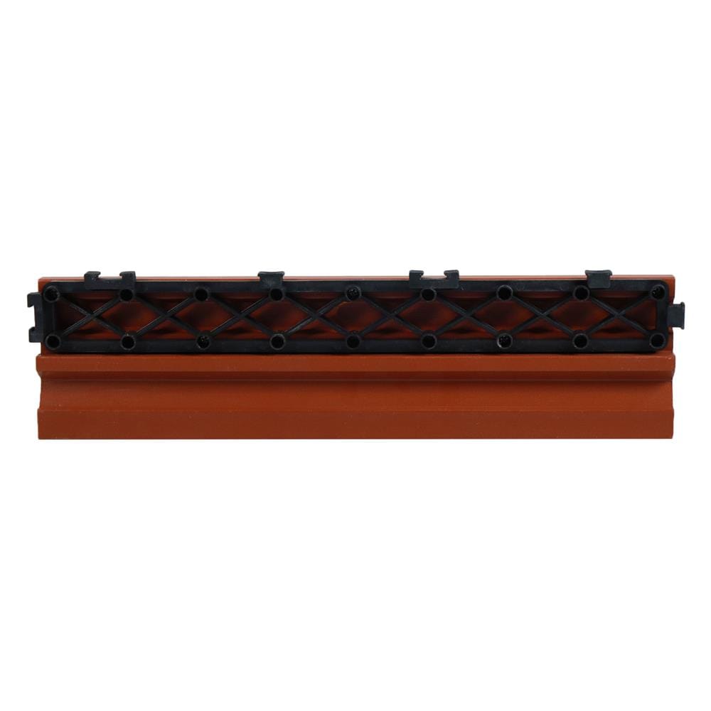 ตัวจบทางเท้า WPC ลายตรง SPRING 30X7.5 ซม. สีน้ำตาลแดง