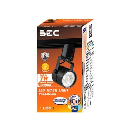 แทรคไลท์ LED BEC PENA-MO-BK 7 วัตต์ WARM WHITE สีดำ_4