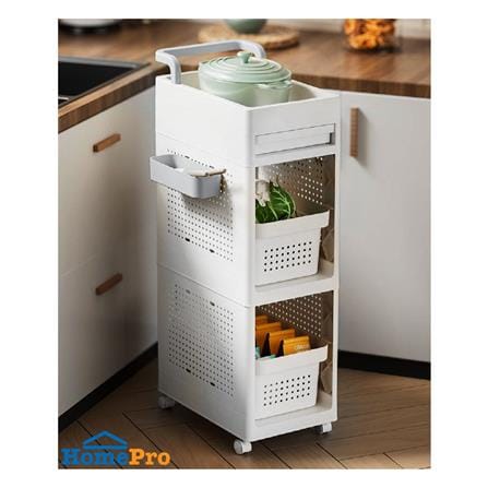 ชั้นวางของ 2 ชั้น STACKO TORI 25.3X41X87.5 ซม. สีขาว_5
