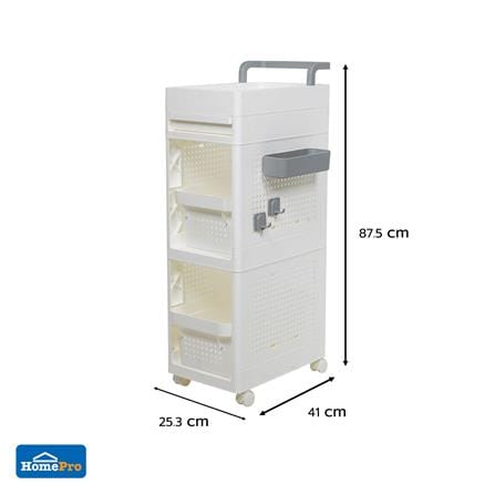ชั้นวางของ 2 ชั้น STACKO TORI 25.3X41X87.5 ซม. สีขาว_10