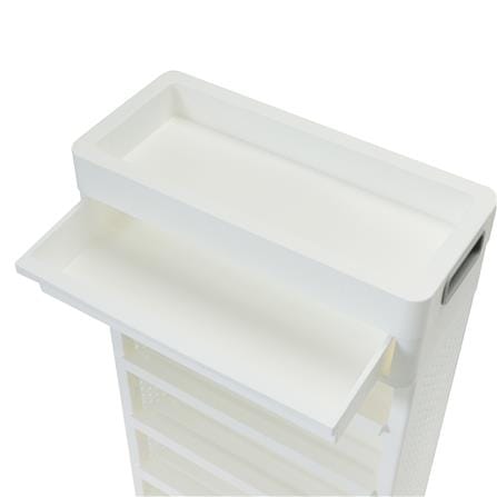 ชั้นวางหนังสือ 5 ชั้น STACKO TORI 40X18X77 ซม. สีขาว_5