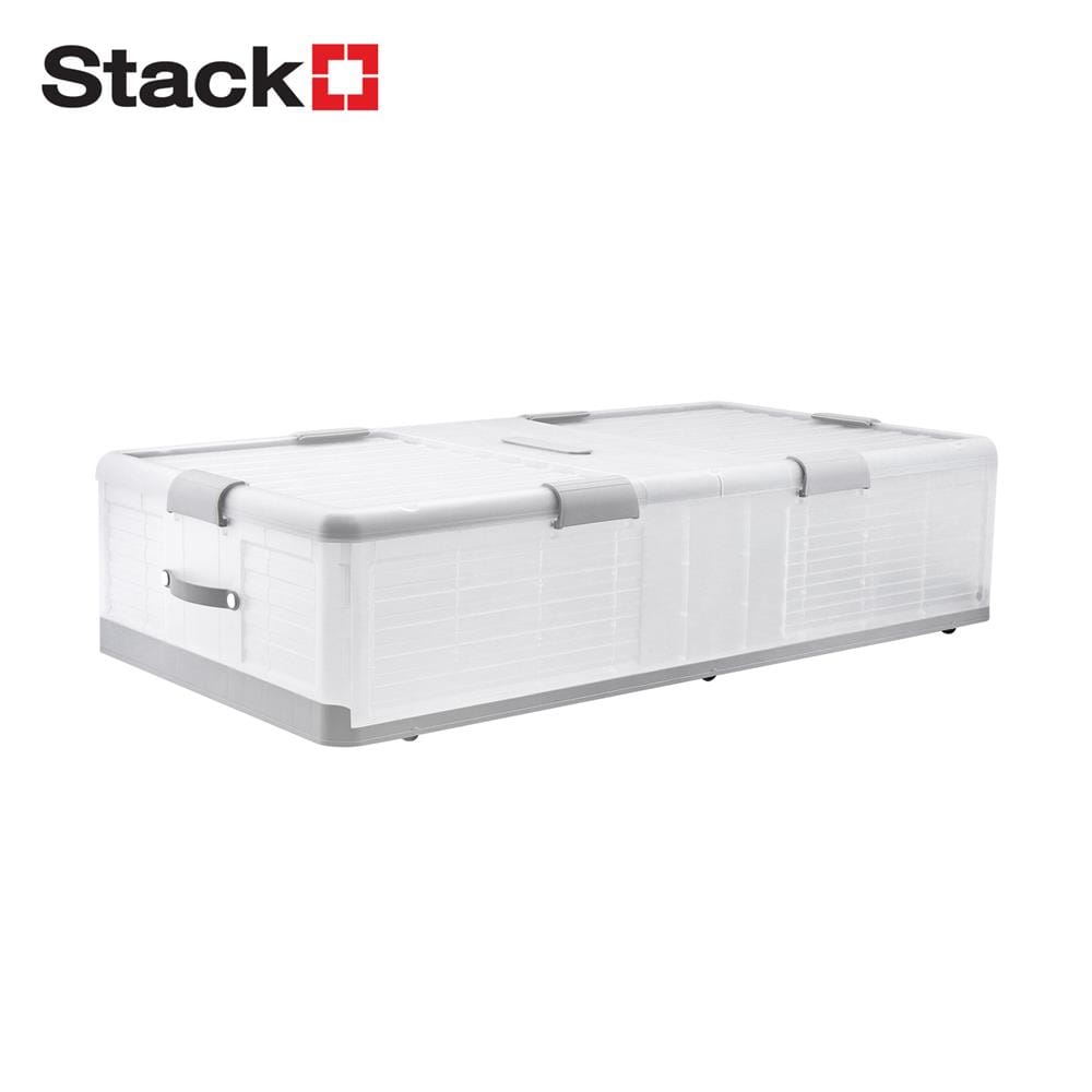 กล่องเก็บของใต้เตียง STACKO HASS A 98.5X52X23.5 ซม. สีขาว_0