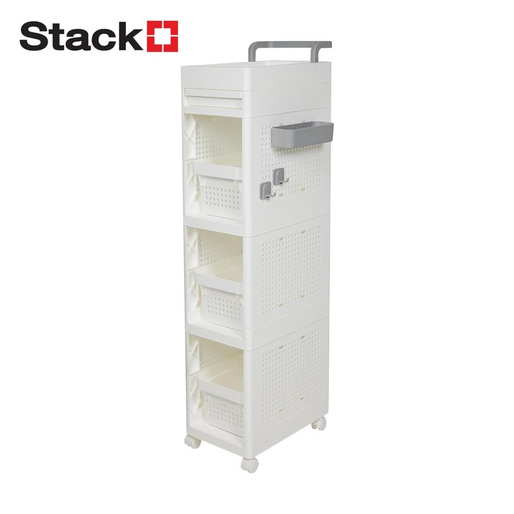 ชั้นวางของ 3 ชั้น STACKO TORI 25.3X41X119.7 ซม. สีขาว