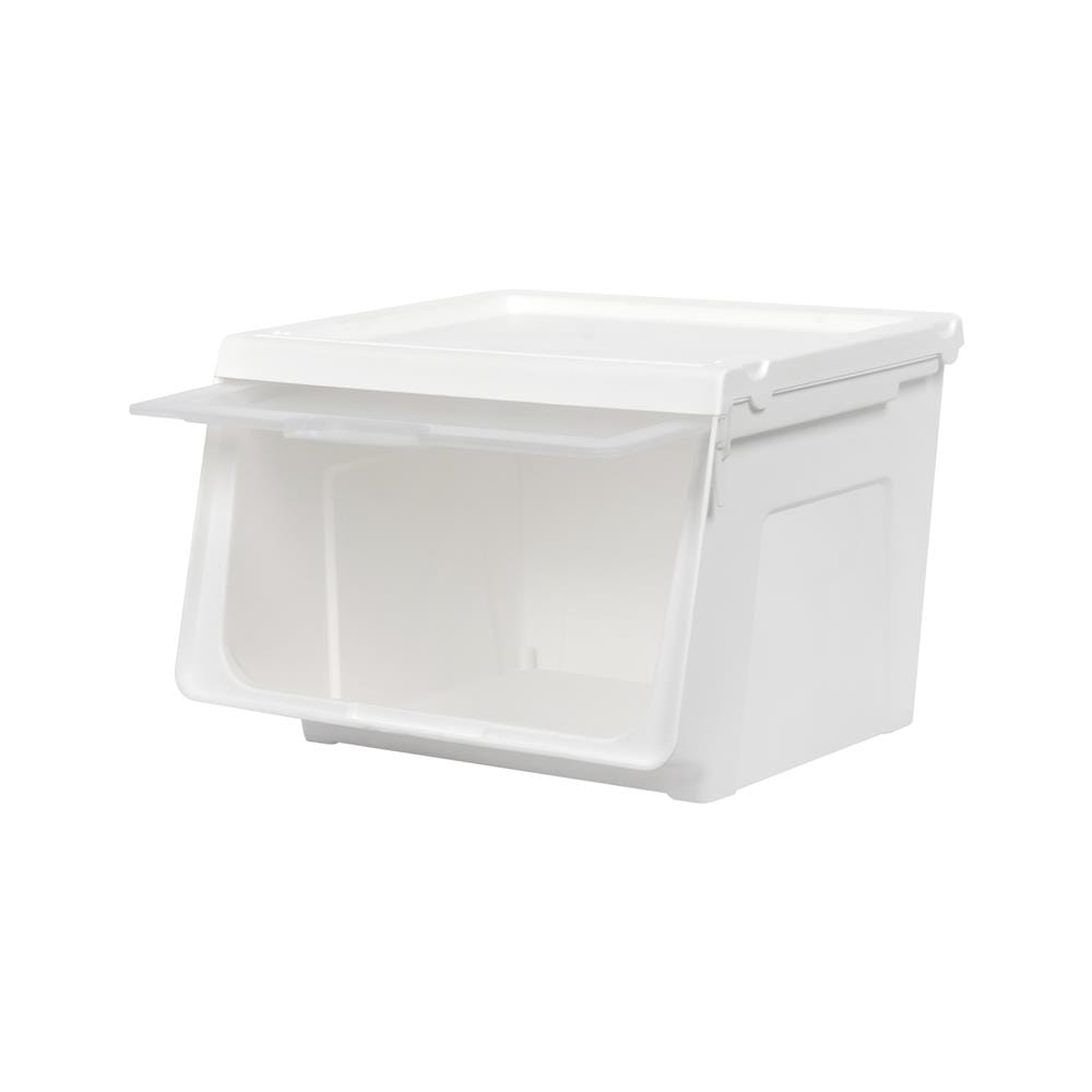 กล่องบานเปิด STACKO YUMI SIZE M 44X41X30.5 ซม. สีขาว