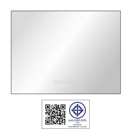 กระจกเงาตกแต่ง LED WSP MLD3-2 80x60 ซม. สีเงิน_8