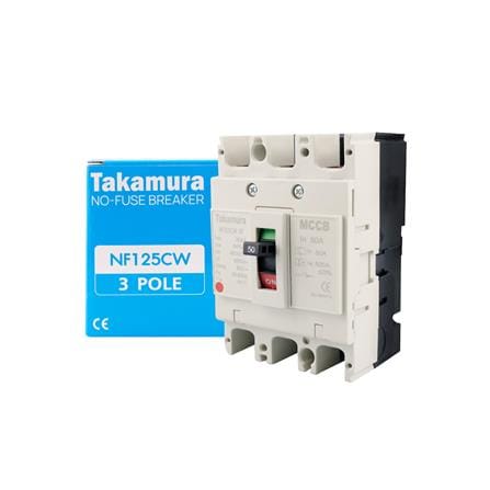 เซอร์กิตเบรกเกอร์ 3 โพล 3 เฟส TAKAMURA TNF125CW 50 แอมป์ 10 KA 380V_2