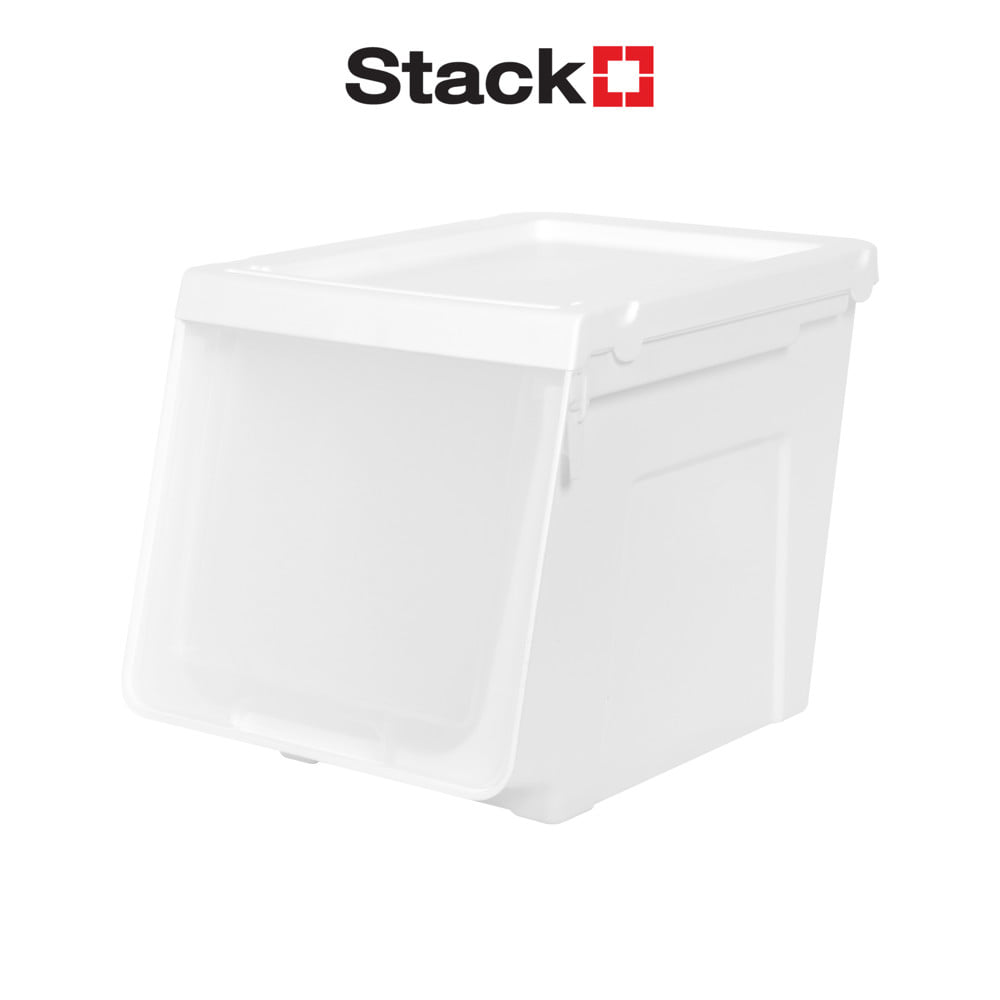 กล่องบานเปิด STACKO YUMI SIZE S 29.2X41X30.5 ซม. สีขาว