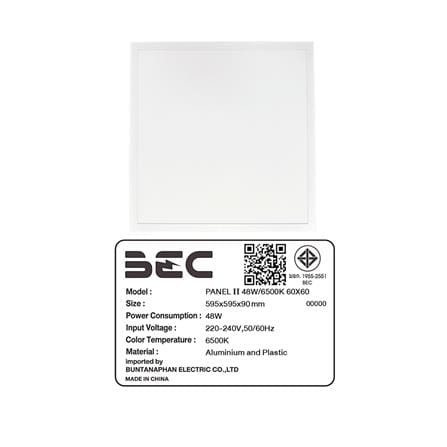 โคมฝังฝ้า LED BEC PANEL II 48 วัตต์ 60x60 ซม. DAYLIGHT_6