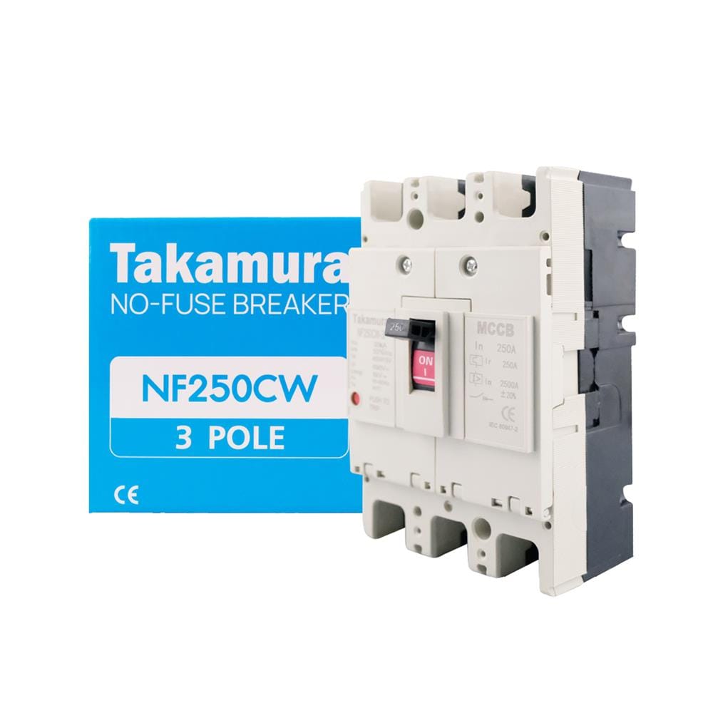 เซอร์กิตเบรกเกอร์ 3 โพล 3 เฟส TAKAMURA TNF250CW 250 แอมป์ 18 KA 380V