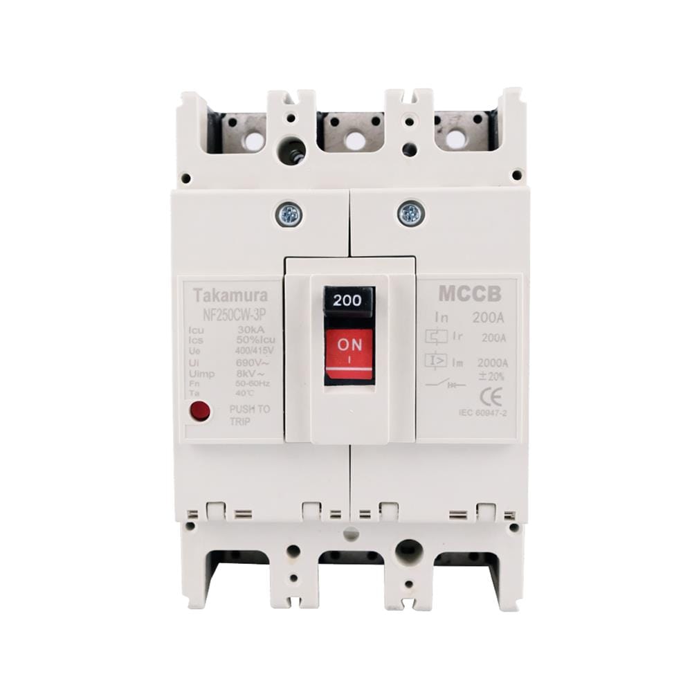เซอร์กิตเบรกเกอร์ 3 โพล 3 เฟส TAKAMURA TNF250CW 200 แอมป์ 18 KA 380V