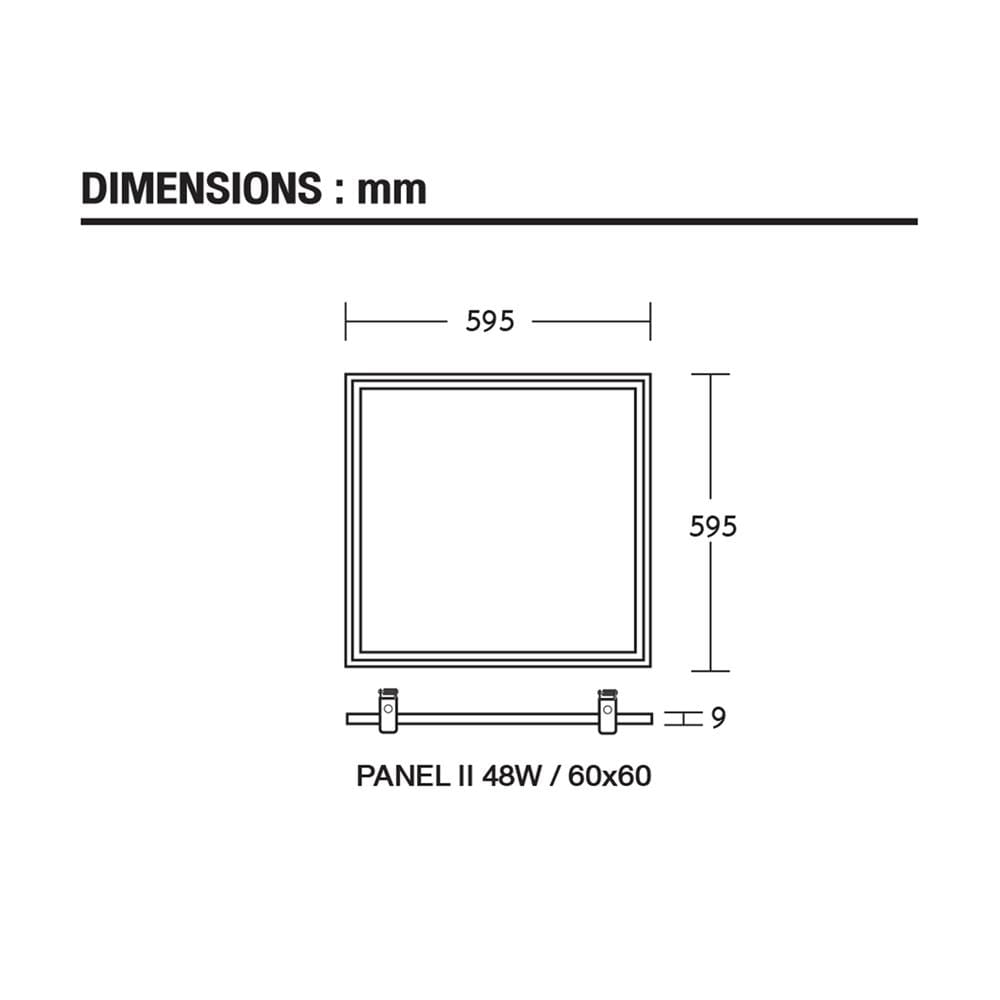 โคมฝังฝ้า LED BEC PANEL II 48 วัตต์ 60x60 ซม. COOL WHITE