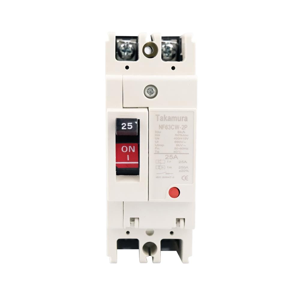 เซอร์กิตเบรกเกอร์ 2 โพล 1 เฟส TAKAMURA TNF63CW 25 แอมป์ 7.5 KA 220V