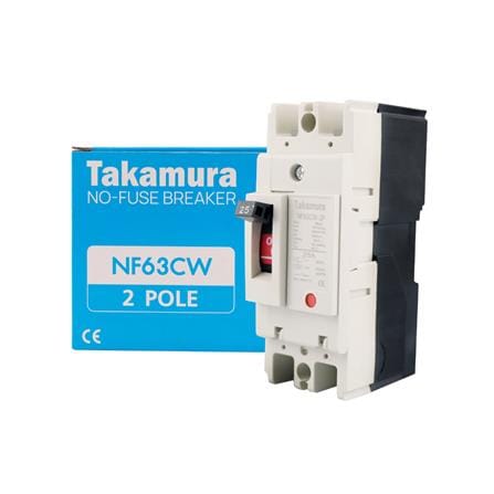 เซอร์กิตเบรกเกอร์ 2 โพล 1 เฟส TAKAMURA TNF63CW 25 แอมป์ 7.5 KA 220V_2