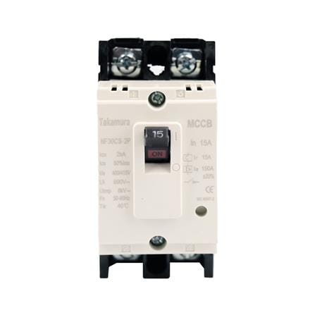 เซอร์กิตเบรกเกอร์ 2 โพล 1 เฟส TAKAMURA TNF30CS 15 แอมป์ 2.5 KA 220V_0