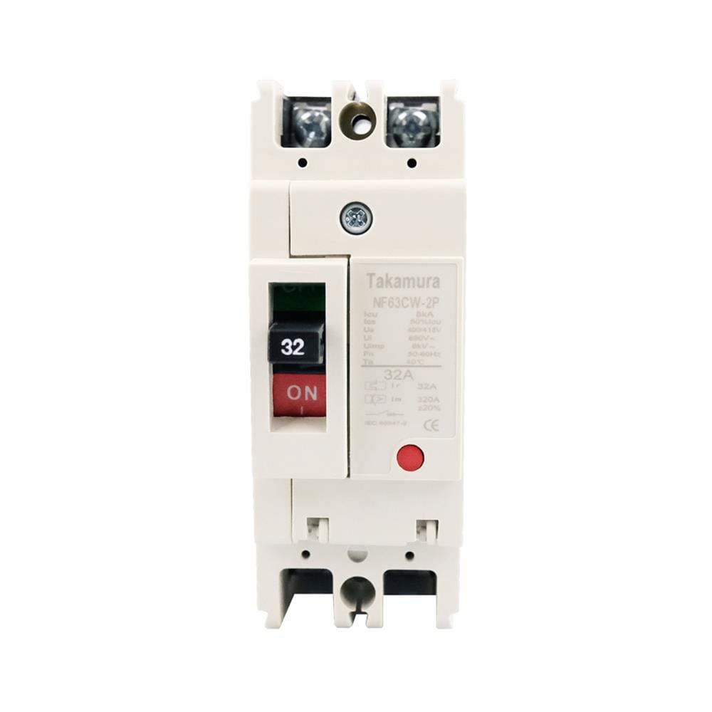 เซอร์กิตเบรกเกอร์ 2 โพล 1 เฟส TAKAMURA TNF63CW 32 แอมป์ 7.5 KA 220V