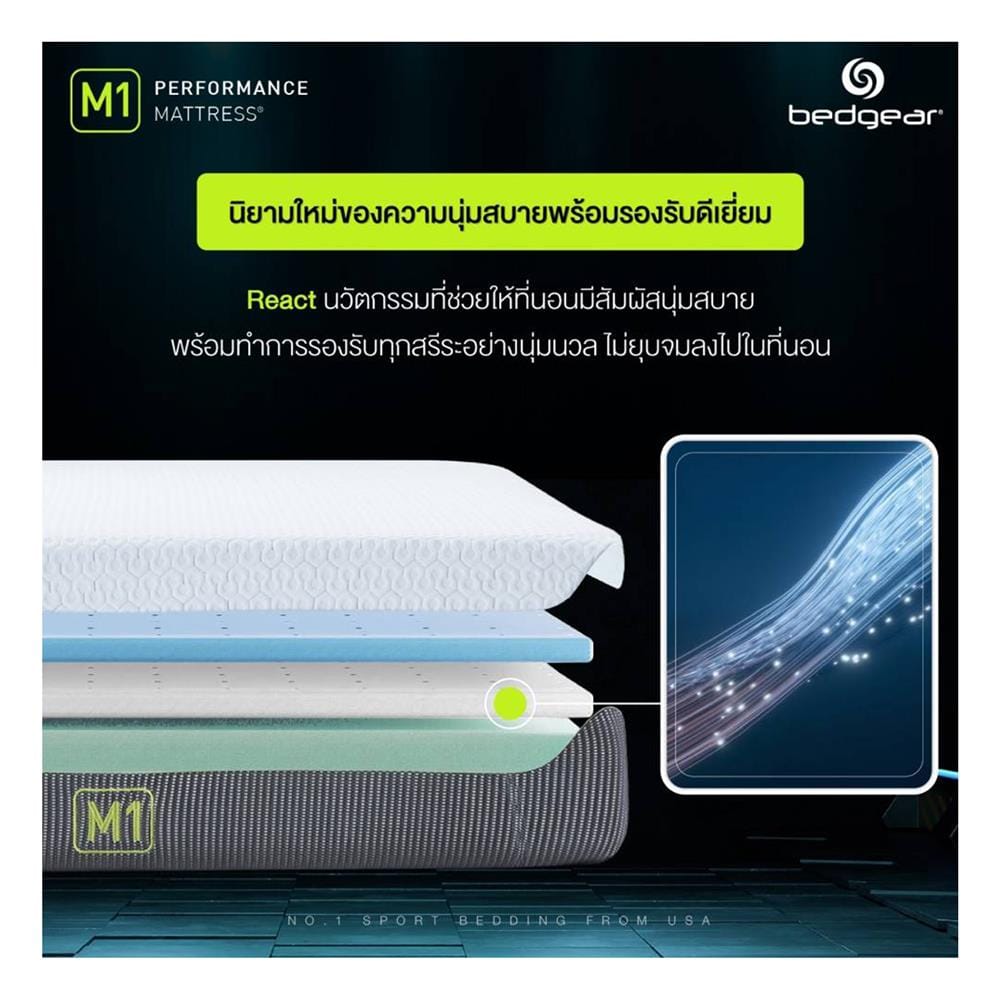ที่นอนโฟม 6 ฟุต BEDGEAR รุ่น M1