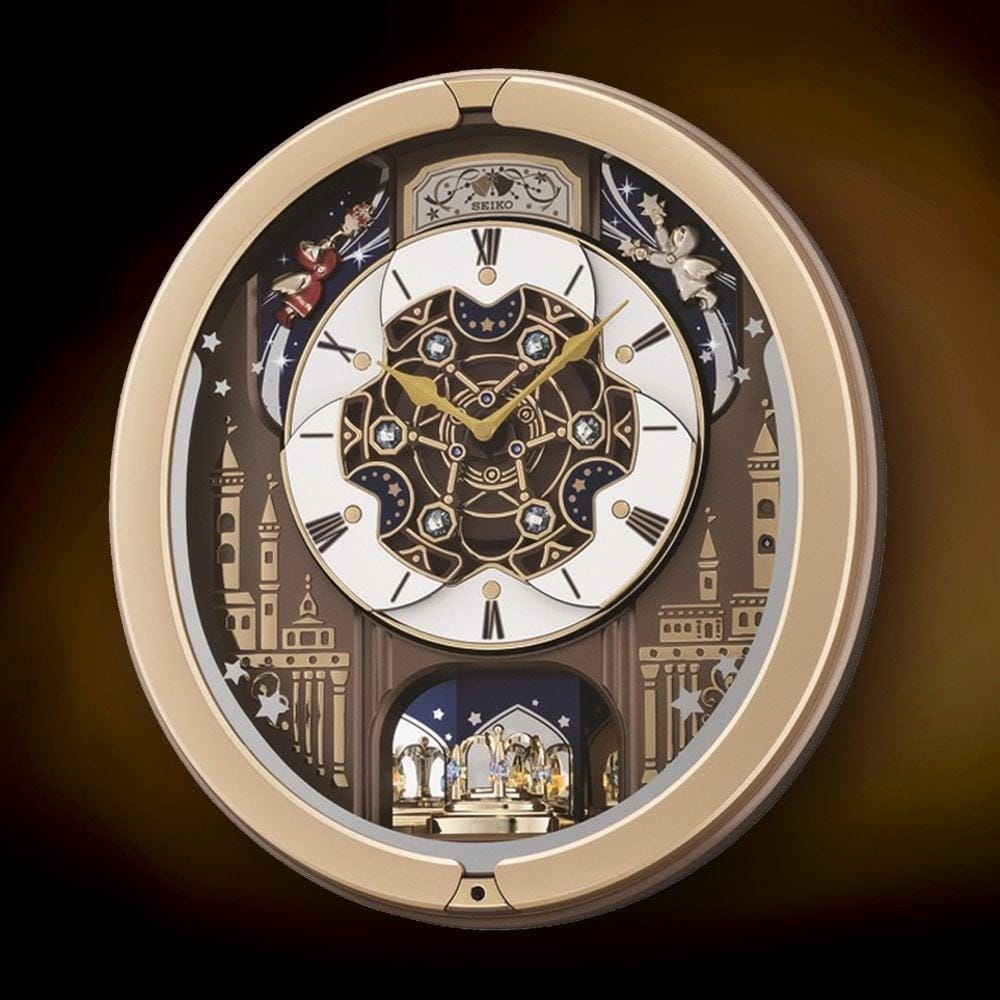 นาฬิกาแขวน SEIKO CLOCKS QXM350G 17.4X15.9 นิ้ว สีน้ำตาล
