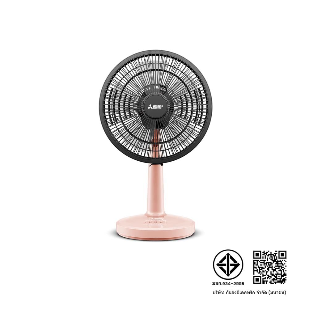 พัดลมตั้งโต๊ะ 12 นิ้ว MITSUBISHI D12A-GB CM-PK สีชมพู