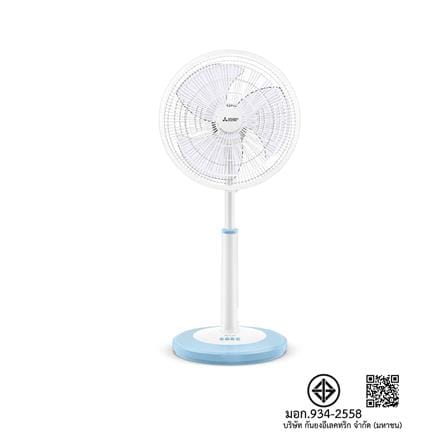 พัดลมสไลด์ 16 นิ้ว MITSUBISHI R16A-GC PT-BL สีฟ้า_2