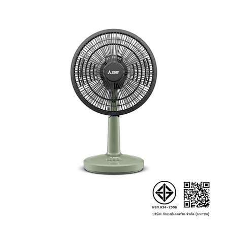 พัดลมตั้งโต๊ะ 12 นิ้ว MITSUBISHI D12A-GB CM-GR สีเขียว_2