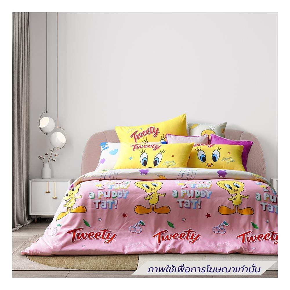 ชุดผ้าปูที่นอน 3.5 ฟุต (ชุด 4 ชิ้น) PREMIER SATIN TWEETYS FJ007