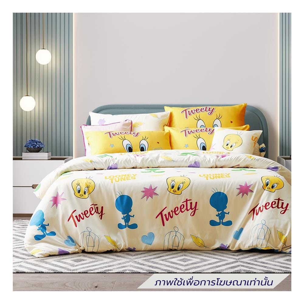 ชุดผ้าปูที่นอน 3.5 ฟุต (ชุด 4 ชิ้น) REMIER SATIN TWEETYS FJ008