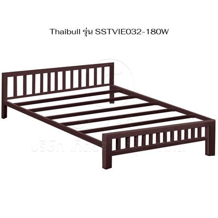 เตียงเหล็ก 6 ฟุต THAIBULL SSTVIE032-180W สีน้ำตาล_3