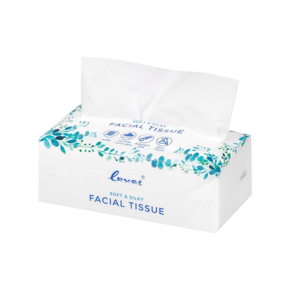 กระดาษเช็ดหน้า LOVER HANDS SOFT & SILKY 70 แผ่น (แพ็ก 4 ห่อ)
