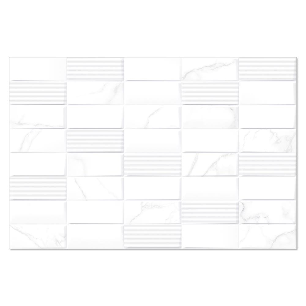 กระเบื้องผนัง 30x45 ซม. COTTO ออโรร่า เดคโค่ ขาว PM 0.81 ตร.ม.