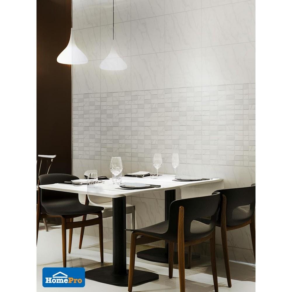 กระเบื้องผนัง 30x45 ซม. COTTO ออโรร่า เดคโค่ ขาว PM 0.81 ตร.ม.