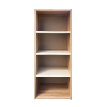 ตู้โล่ง 4 ช่อง FURDINI FINE ลายไม้/ครีมขาวผ้า_2