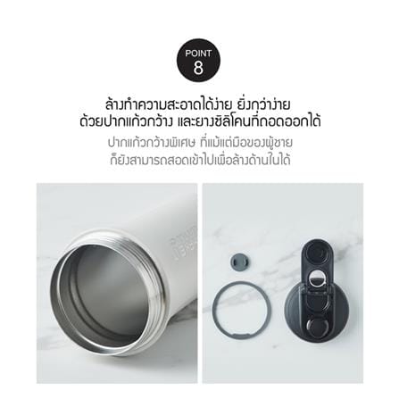 กระติกสุญญากาศ 0.65 ลิตร LOCKNLOCK SHAKE IT BOTTLE PRO STAINLESS สีเทา_13