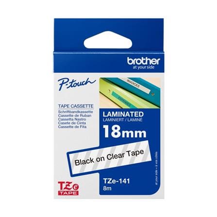 เทปพิมพ์อักษร BROTHER TZE-141 สีดำ/ใส_0