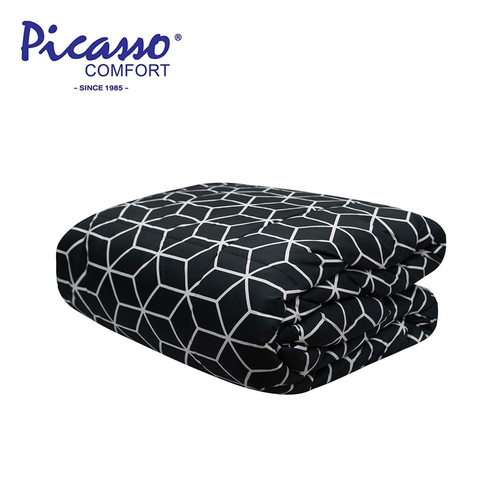ผ้านวม PICASSO SMILE BAMA 60X80 นิ้ว สี DARK GREY