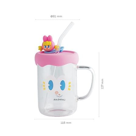 แก้วน้ำ 500 มล. LOCKNLOCK CAFE GLASS BOTTLE สีชมพู_10