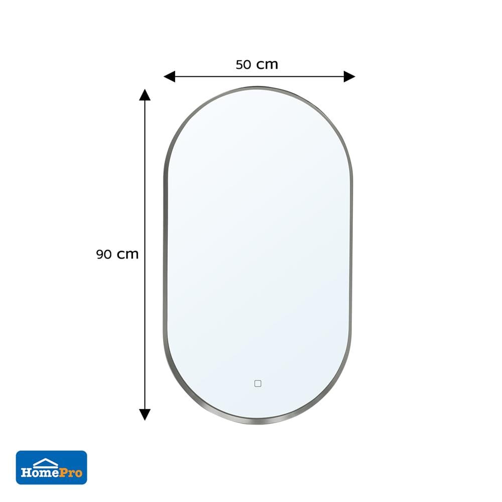 กระจกเงาตกแต่ง LED MOYA O5090 50x90 ซม.