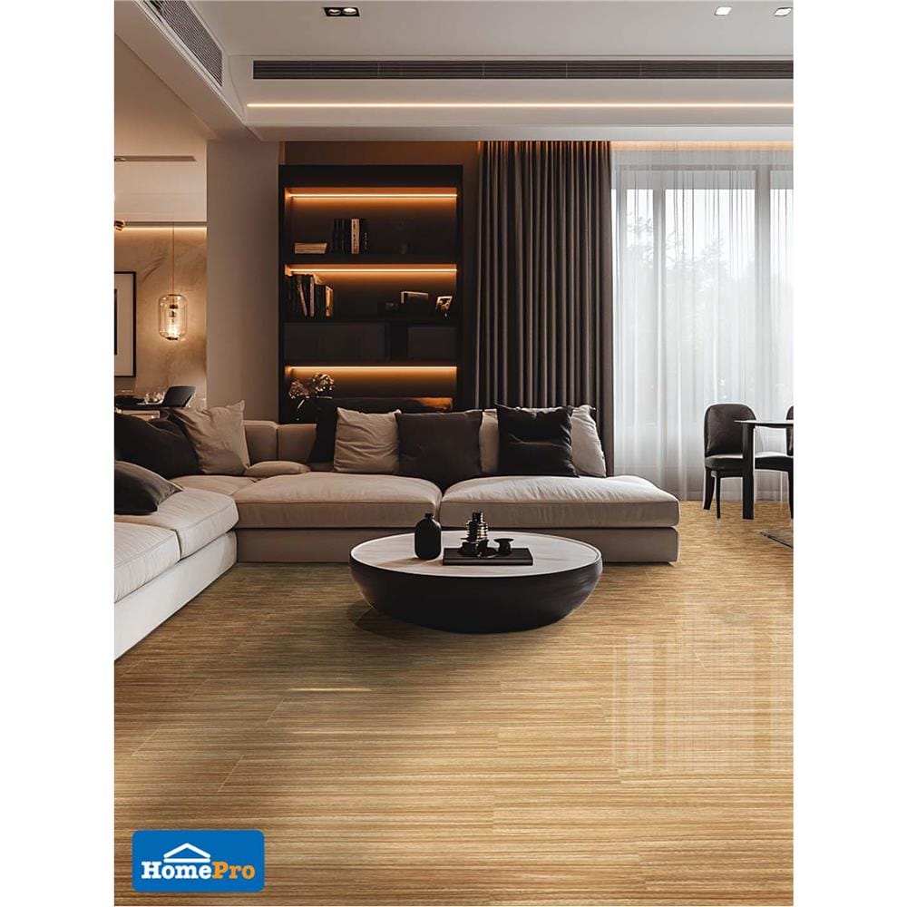 กระเบื้องพื้นพอร์ซเลน 15x60 ซม. TARA เดเรโว่ เบจ PM 0.99 ตร.ม.
