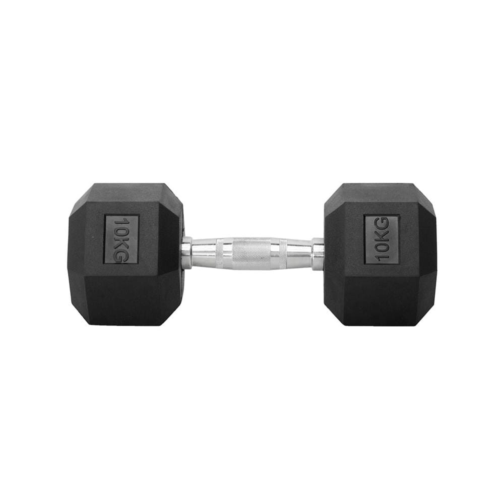 ดัมเบลหกเหลี่ยม หุ้มยาง IRONTEC 10 กก. (1 คู่)