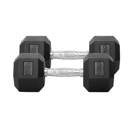 ดัมเบลหกเหลี่ยม หุ้มยาง IRONTEC 10 กก. (1 คู่)_0