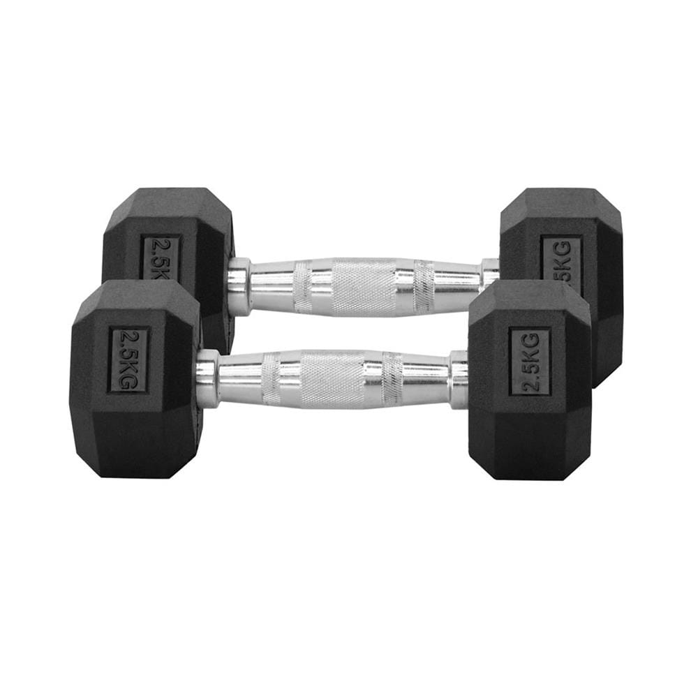 ดัมเบลหกเหลี่ยม หุ้มยาง IRONTEC 2.5 กก. (1 คู่)